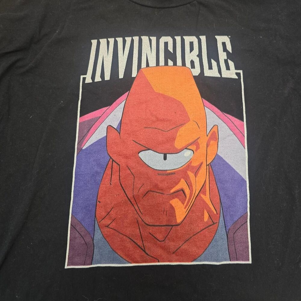 Allen the alien Invincible Men's Size 2XL black t-shirt